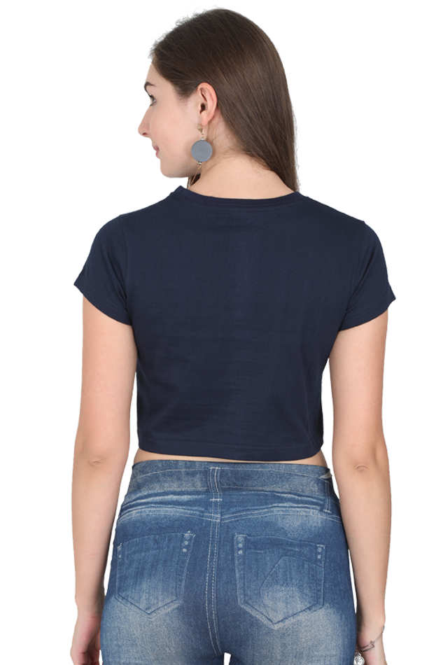 (Black) Premium Quality Chin Tapak Dum Dum Crop Top