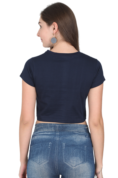 (Black) Premium Quality Chin Tapak Dum Dum Crop Top