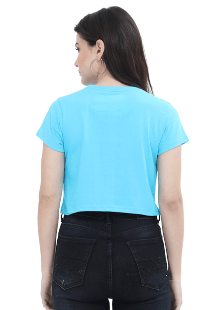 (Black) Premium Quality Chin Tapak Dum Dum Crop Top