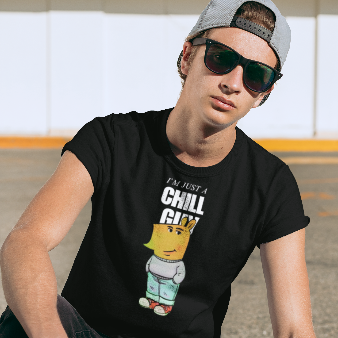 (Black) Premium Quality Chill Guy T-Shirt