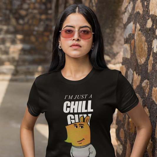 (Black) Premium Quality Chill Guy T-Shirt