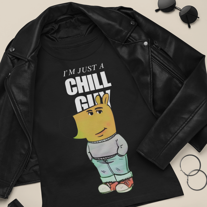 (Black) Premium Quality Chill Guy T-Shirt