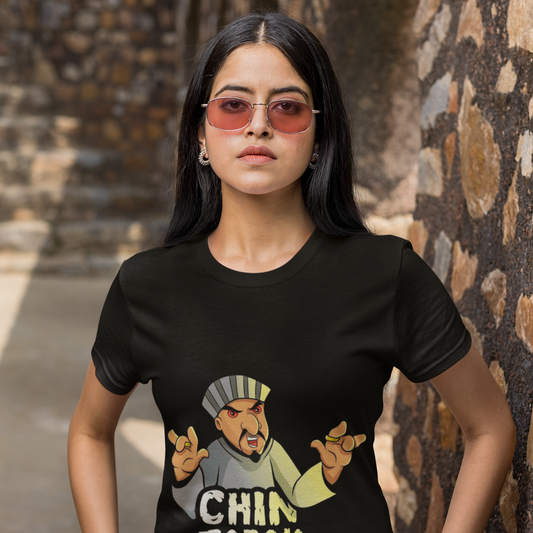 (Black) Premium Quality Chin Tapak Dum Dum T-Shirt