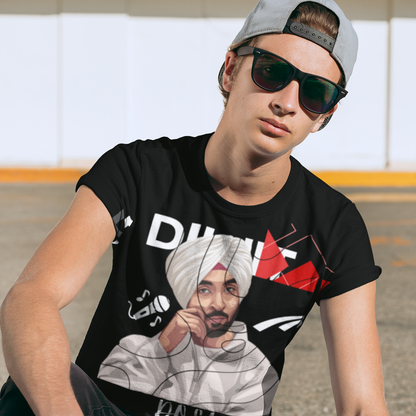 (Black) Premium Quality Diljit Dosanjh T-Shirt