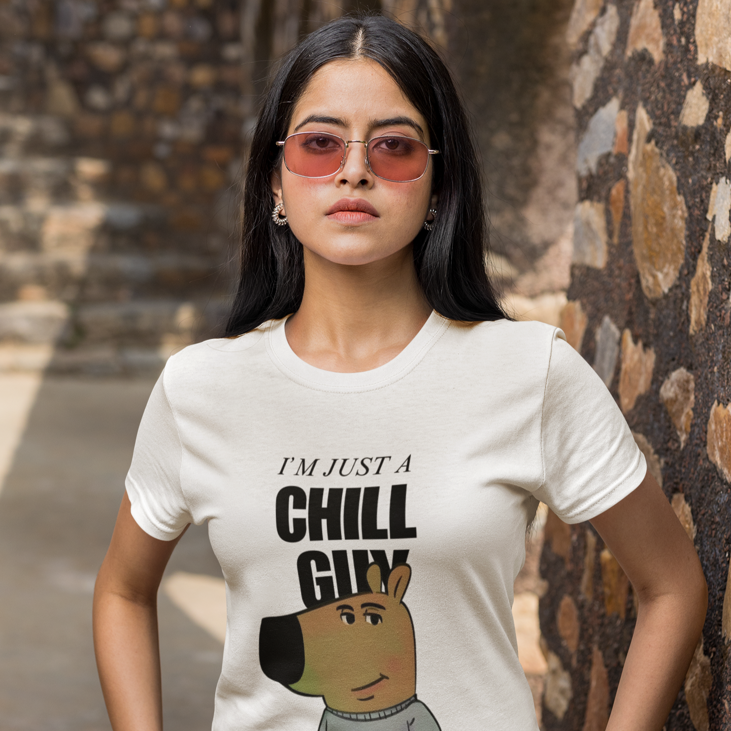 (White) Premium Quality Chill Guy T-Shirt