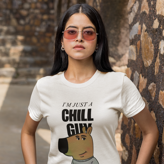 (White) Premium Quality Chill Guy T-Shirt