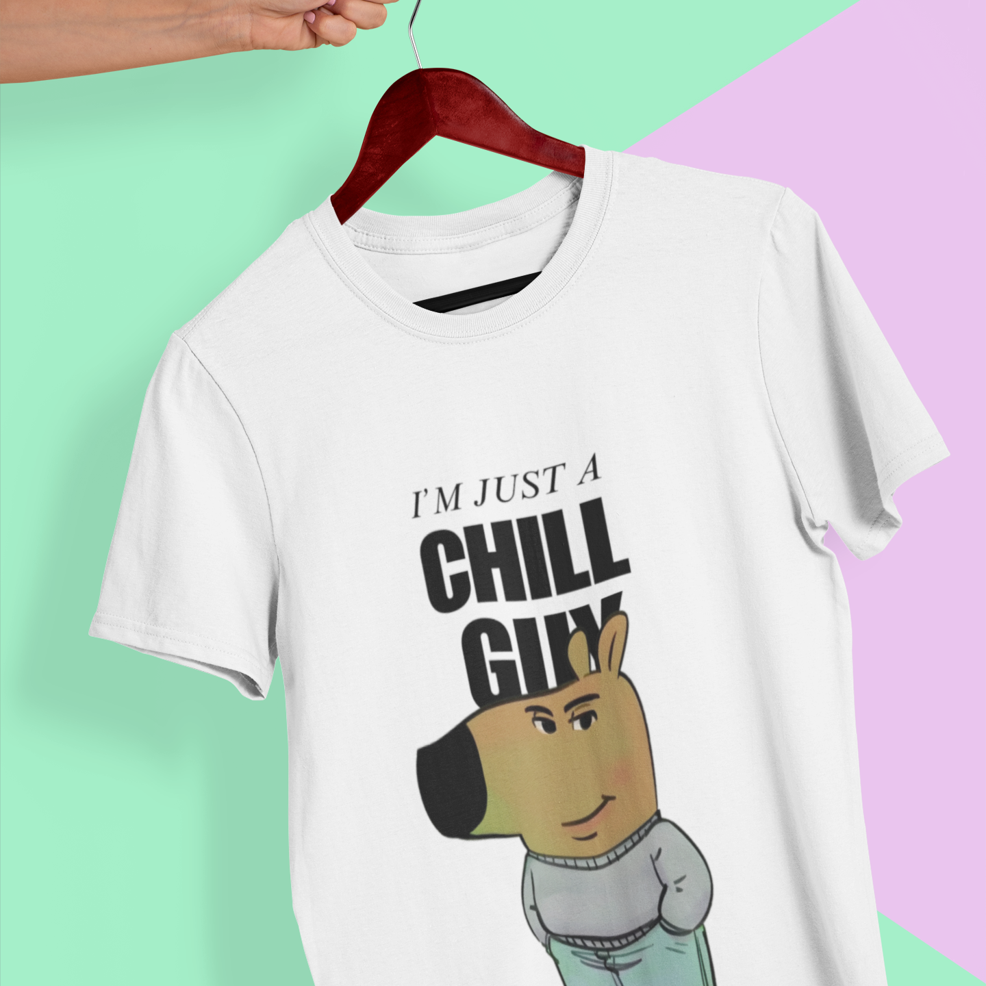 (White) Premium Quality Chill Guy T-Shirt