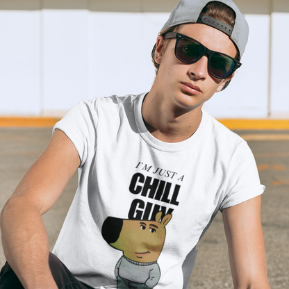 (White) Premium Quality Chill Guy T-Shirt