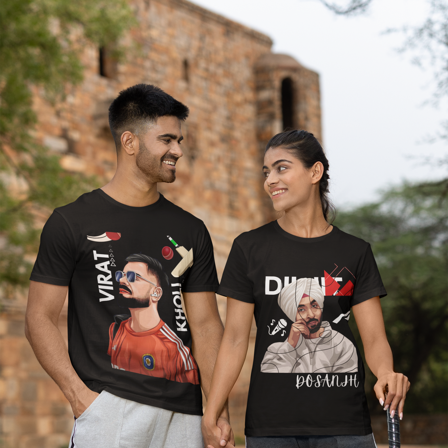 (Black) Premium Quality Virat Kholi T-Shirt